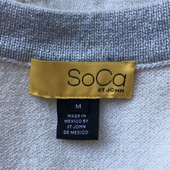 ST. JOHN SoCa Metallic Color Block Vest! - Picture 8 of 10